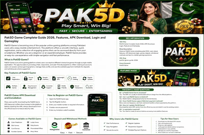 Pak5D Game